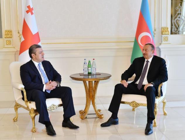 Президент Азербайджана принял премьер-министра Грузии - ФОТО